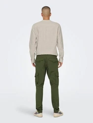 ONLY & SONS Cargohose ONSDEAN LIFE TAP CARGO Dunkelgrün/Khaki/Grün