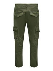 ONLY & SONS Cargohose ONSDEAN LIFE TAP CARGO Dunkelgrün/Khaki/Grün