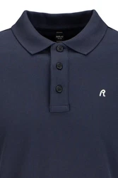 Replay Poloshirt STRETCH PIQUET Dunkelblau