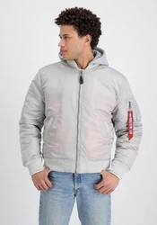 Alpha Industries Bomberjacke Anorak Grau/Hellgrau/Silber/Weiß