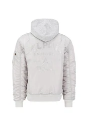 Alpha Industries Bomberjacke Anorak Grau/Hellgrau/Silber/Weiß
