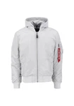 Alpha Industries Bomberjacke Anorak Grau/Hellgrau/Silber/Weiß