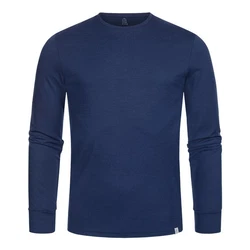 Tom Fyfe Longsleeve Merino Herren Dunkelblau/Blau