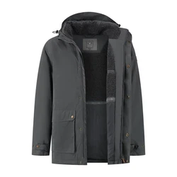 MGO Outdoorjacke Mason Jacket Dunkelgrau/Grau/Schwarz