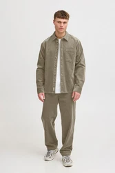 !Solid Langarmhemd SDMEYER Khaki/Dunkelgrün/Grau/Braun