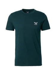 iriedaily T-Shirt dunkelgrn/wei
