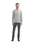 TOM TAILOR Chinohose JERSEY SLIM CHINO Grau/Hellgrau
