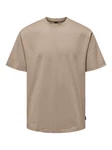 ONLY & SONS T-Shirt ONSFred Khaki/Braun/Beige/Grau