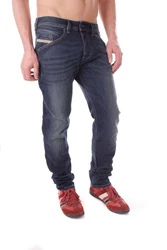 Diesel Straight Jeans Belther Regular Slim Straight Dunkelblau/Blau