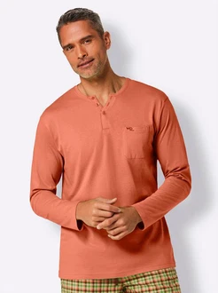 Witt Schlafanzug Schlafanzug-Shirt Orange/Rot/Rosa/Beige