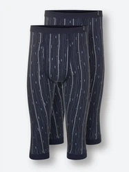 Witt Lange Unterhose (2-St) Dunkelblau/Lila