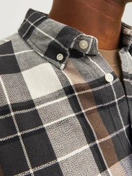 Jack & Jones Langarmhemd JPRBlu Brook Schwarz/Dunkelgrün/Grau/Gelb/Braun/Beige