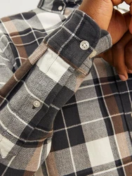 Jack & Jones Langarmhemd JPRBlu Brook Schwarz/Dunkelgrün/Grau/Gelb/Braun/Beige