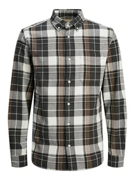 Langarmhemd JPRBLUBROOK CHECK STRUCTURE L/S SHIRT SN