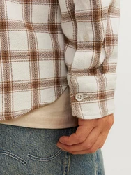 Jack & Jones Langarmhemd JPRBlu Brook Braun/Beige