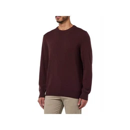 Rundhalspullover uni regular fit (1-tlg)