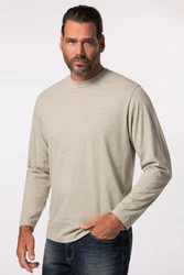 JP1880 T-Shirt Langarmshirt Basic Khaki/Braun