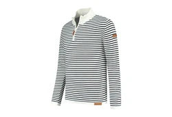 Travelin' Strickpullover Jumper Nacka Men Weiß/Marineblau
