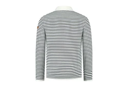 Travelin' Strickpullover Jumper Nacka Men Weiß/Marineblau