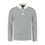 Travelin' Strickpullover Jumper Nacka Men Weiß/Marineblau