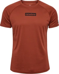 NewLine T-Shirt Nwlcharge Mesh Orange/Braun/Rot