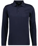 RAGMAN Poloshirt Langarmshirts Dunkelblau/Blau RAGMAN Poloshirt Langarmshirts Dunkelblau/Blau