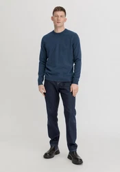 Hessnatur Strickpullover aus Schurwolle mit Kaschmir (1-tlg) 