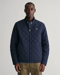 GANT Steppjacke QUILTED WINDCHEATER blau