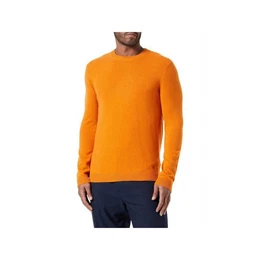 Rundhalspullover uni regular fit (1-tlg)