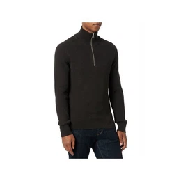 Rundhalspullover uni regular fit (1-tlg)