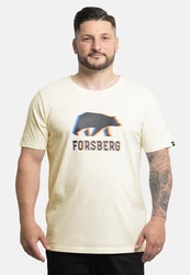 FORSBERG T-Shirt mit Anaglyph-Logo schwarz