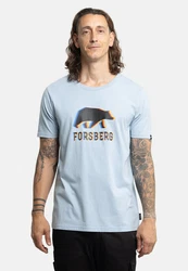 FORSBERG T-Shirt mit Anaglyph-Logo schwarz