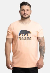 FORSBERG T-Shirt mit Anaglyph-Logo schwarz