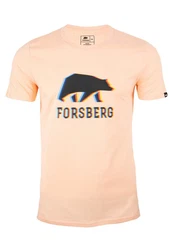 FORSBERG T-Shirt mit Anaglyph-Logo schwarz