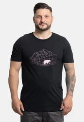 FORSBERG T-Shirt mit Polygonraster-Logo 