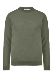 Strickpullover aus reiner Bio-Merinowolle (1-tlg)