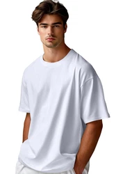 Reichstadt Oversize-Shirt Casual T-Shirt 24RS058 Wei�