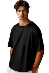 Reichstadt Oversize-Shirt Casual T-Shirt 24RS058 Schwarz