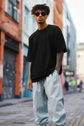 Reichstadt Oversize-Shirt Casual T-Shirt 24RS058 Schwarz