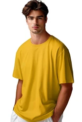 Reichstadt Oversize-Shirt Casual T-Shirt 24RS058 Gelb