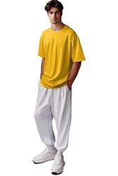 Reichstadt Oversize-Shirt Casual T-Shirt 24RS058 Gelb