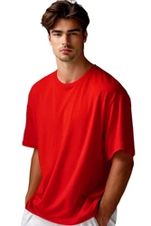 Reichstadt Oversize-Shirt Casual T-Shirt 24RS058 Rot