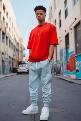Reichstadt Oversize-Shirt Casual T-Shirt 24RS058 Rot