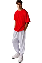 Oversize-Shirt Casual T-Shirt 24RS058 Red XL in krftigen Farben