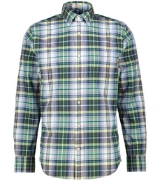 Langarmhemd Herren Freizeithemd aus Popeline Regular Fit (1-tlg)