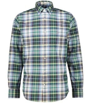 Gant Langarmhemd Herren Freizeithemd Regular Fit Grün/Blau/Hellblau/Dunkelgrün/Mischfarben/Türkis