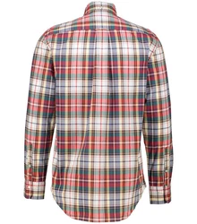 Gant Langarmhemd Herren Freizeithemd Regular Fit Rot/Mischfarben