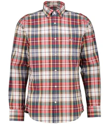 Gant Langarmhemd Herren Freizeithemd Regular Fit Rot/Mischfarben