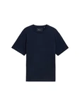 TOM TAILOR Denim T-Shirt mit Logo Print Dunkelblau/Blau