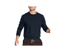 Calida Rundhalspullover Circular Lounge Herren Dunkelblau